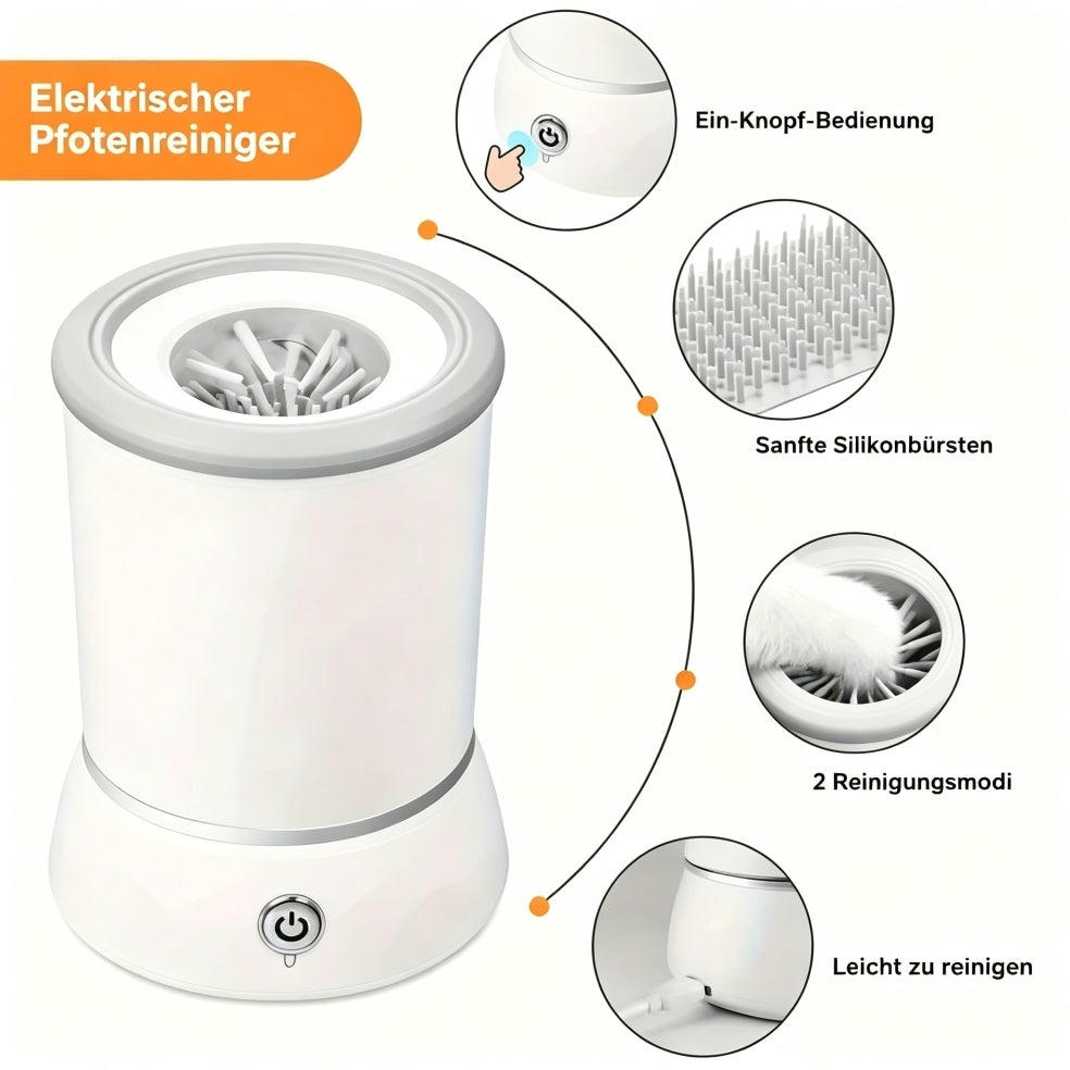 Nie wieder dreckige Pfoten - elektrischer Pfotenreiniger für Hunde & Katzen